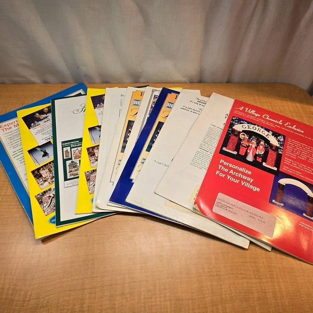Lot of 11 - The‎ Village Chronicle Department 56 Magazine 2001